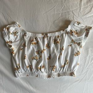 Forever 21 Sunflower Crop Top